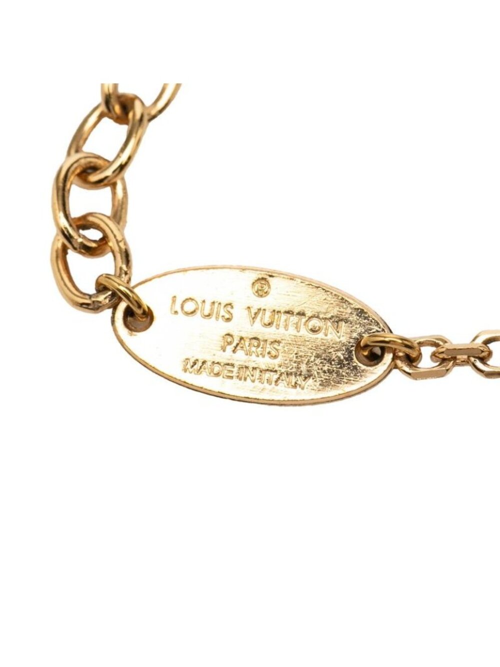 Louis Vuitton Bracelet Blue Ming Chain Gold Plated - Picture 6 of 6